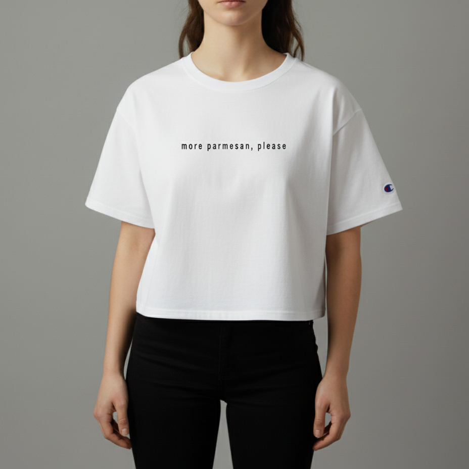 Women's Cropped Tee – PARMESAN