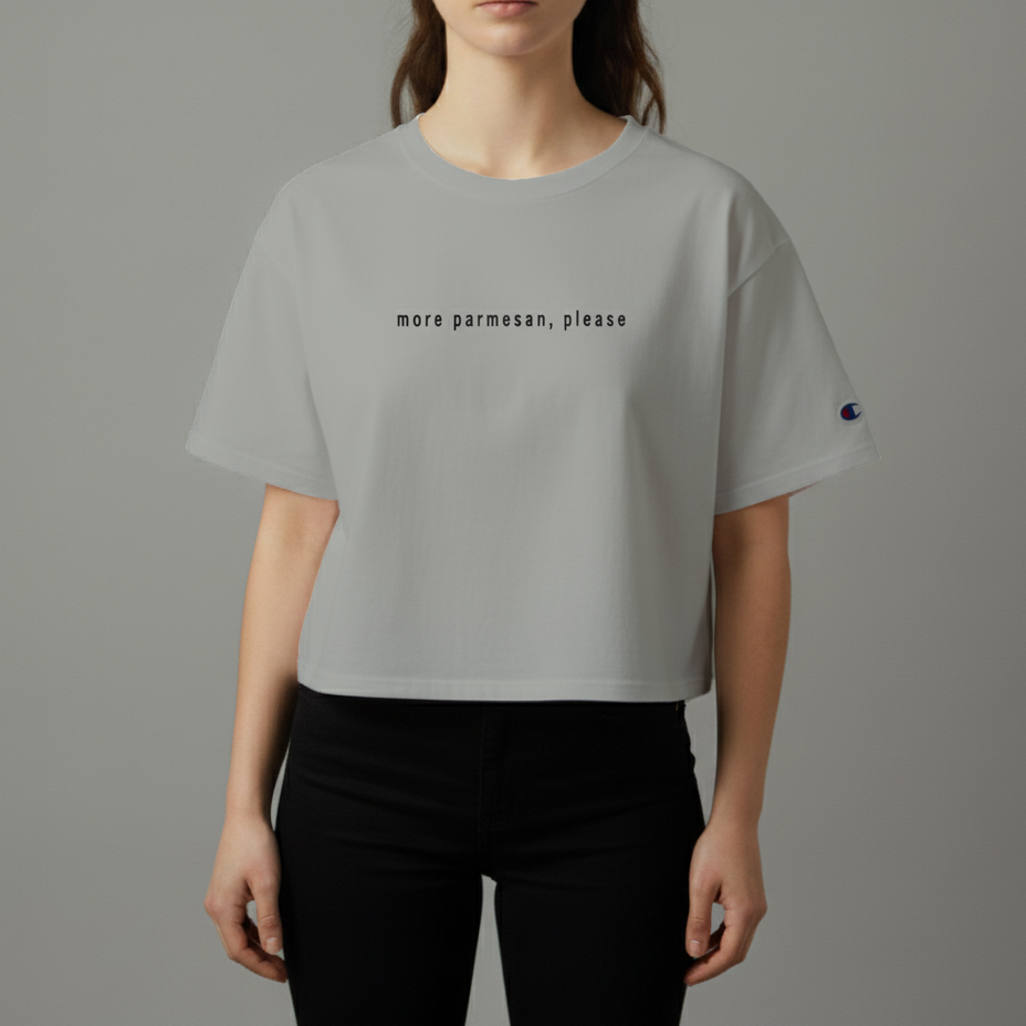 Women's Cropped Tee – PARMESAN